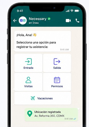 Checador por WhatsApp